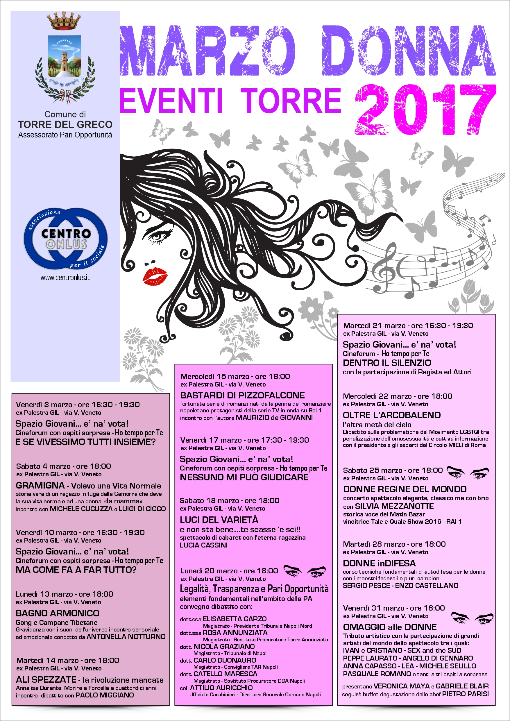 Marzo Donna 2017
Programma Completo