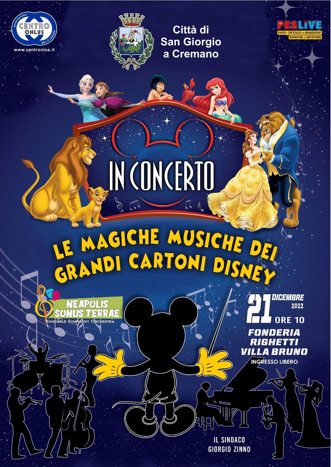 Le Magiche Musiche Dei Grandi Cartoni Disney In Concerto