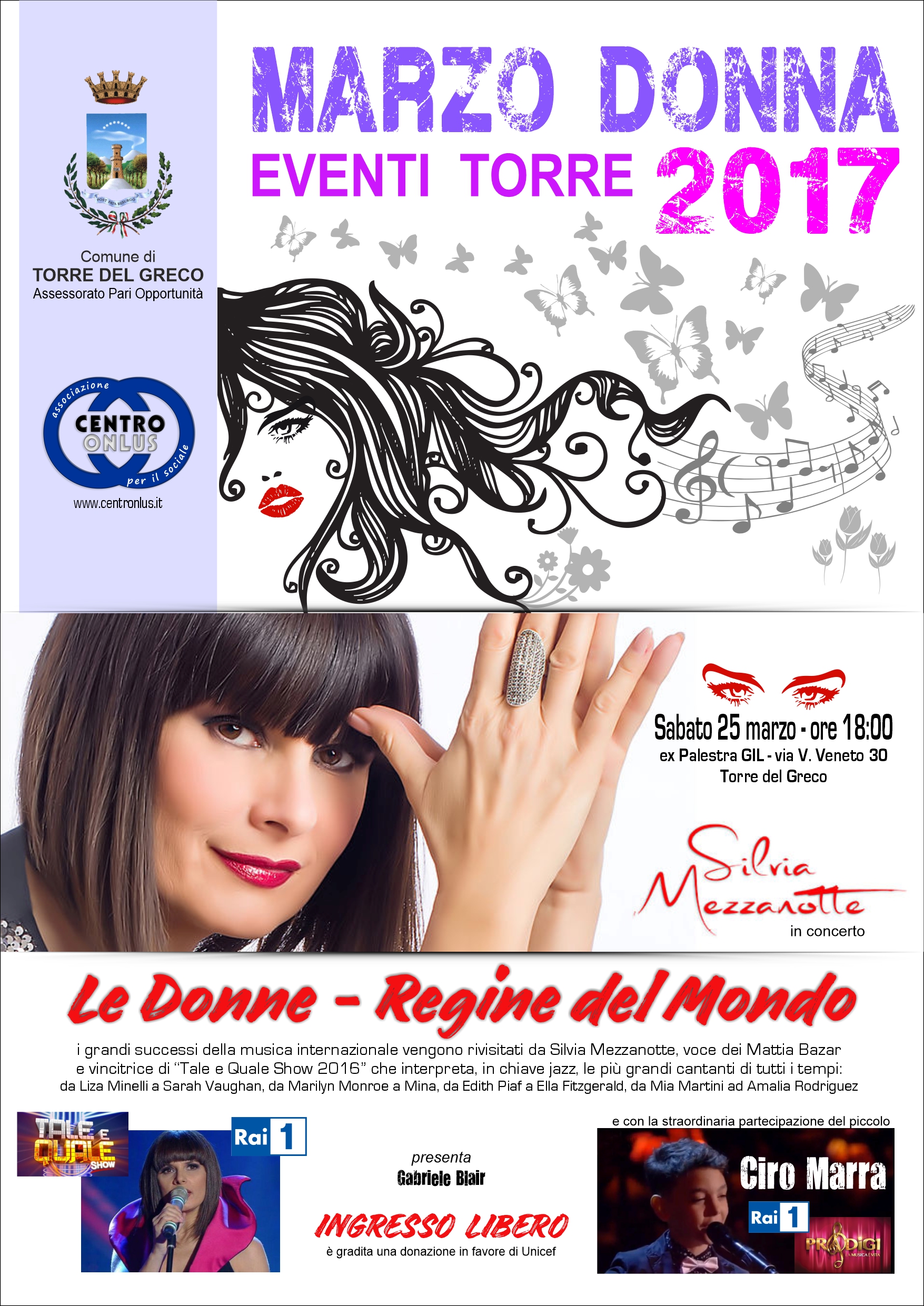 Marzo Donna 2017
Le Donne Regine Del Mondo