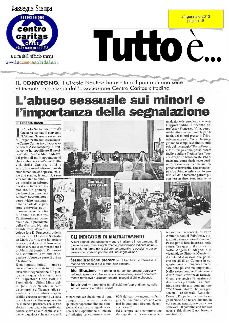 Anteprima: L’abuso sessuale sui minori e l’importanza della segnalazione