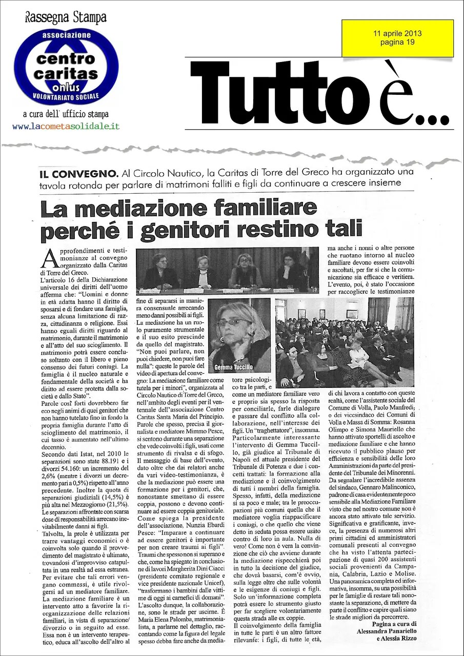 Anteprima: La mediazione familiare perché i genitori restino tali