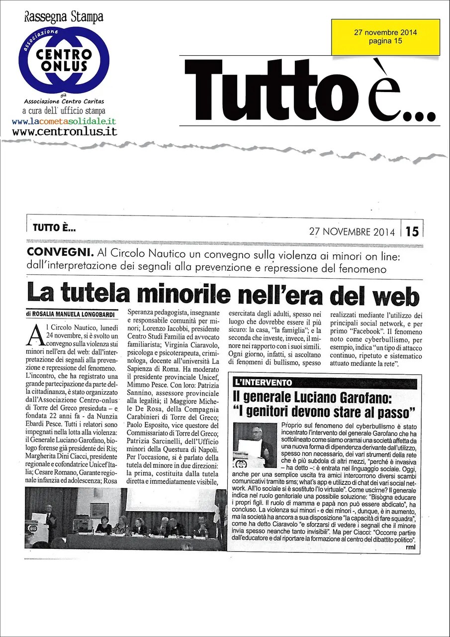 Anteprima: La tutela minorile nell’era del web