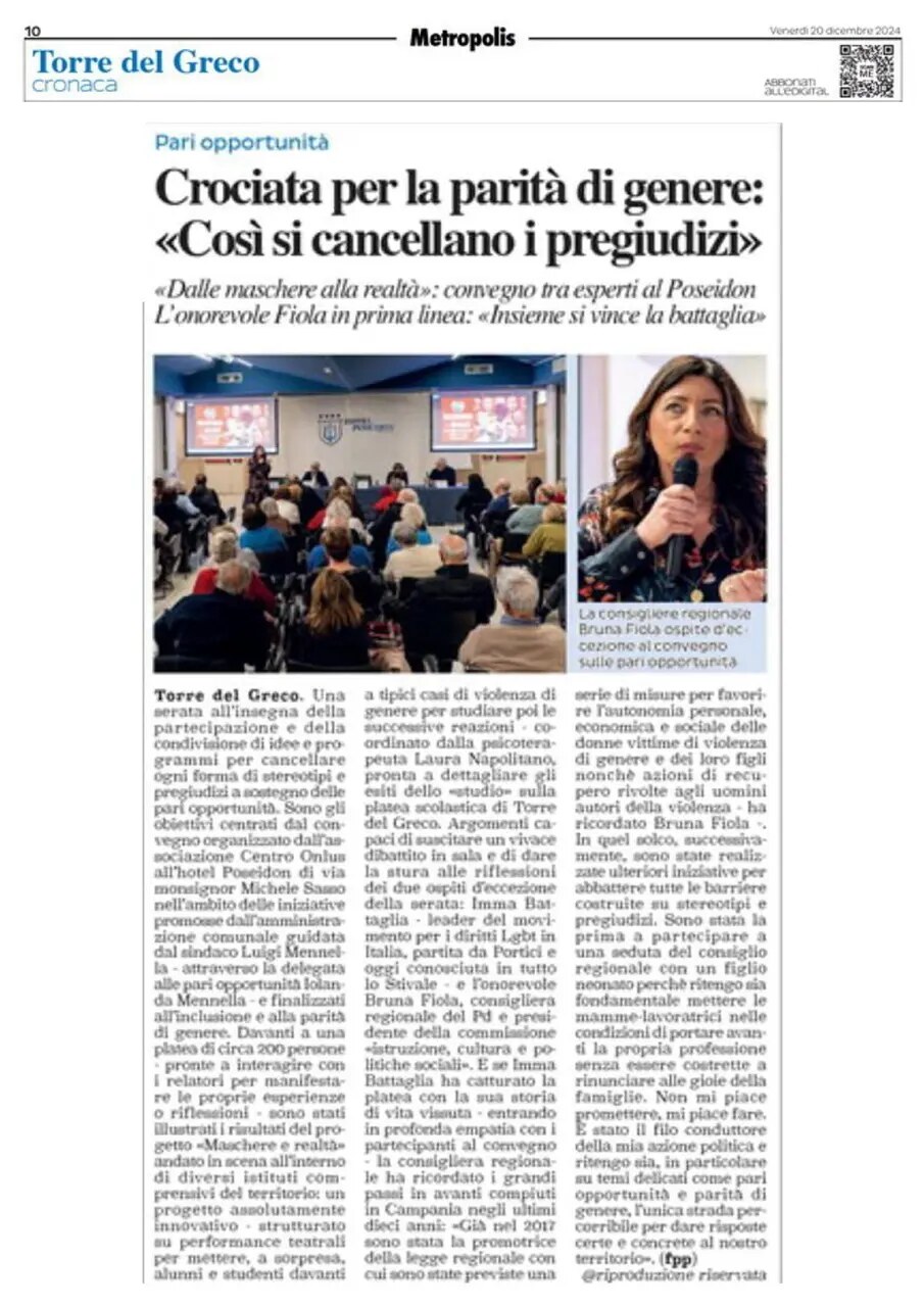 Anteprima: Crociata per la parità di genere: così si cancellano i pregiudizi