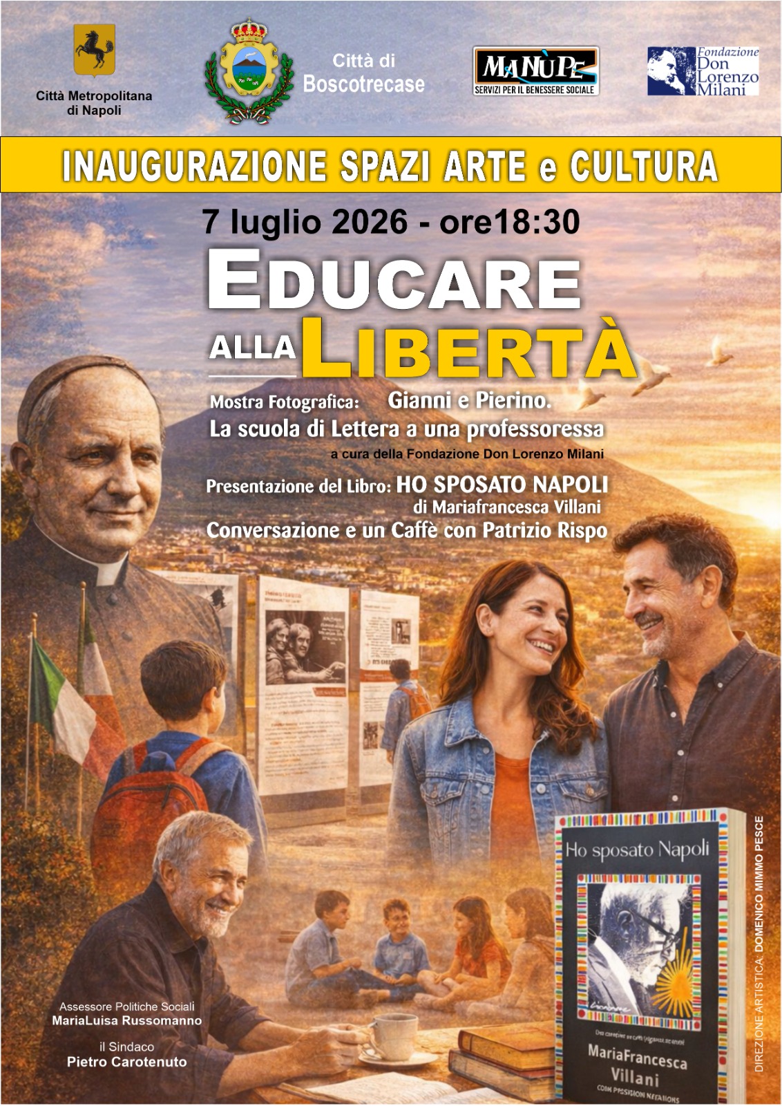 Educare alla Libertà inaugurazione nuovi spazi arte cultura Boscotrecase
