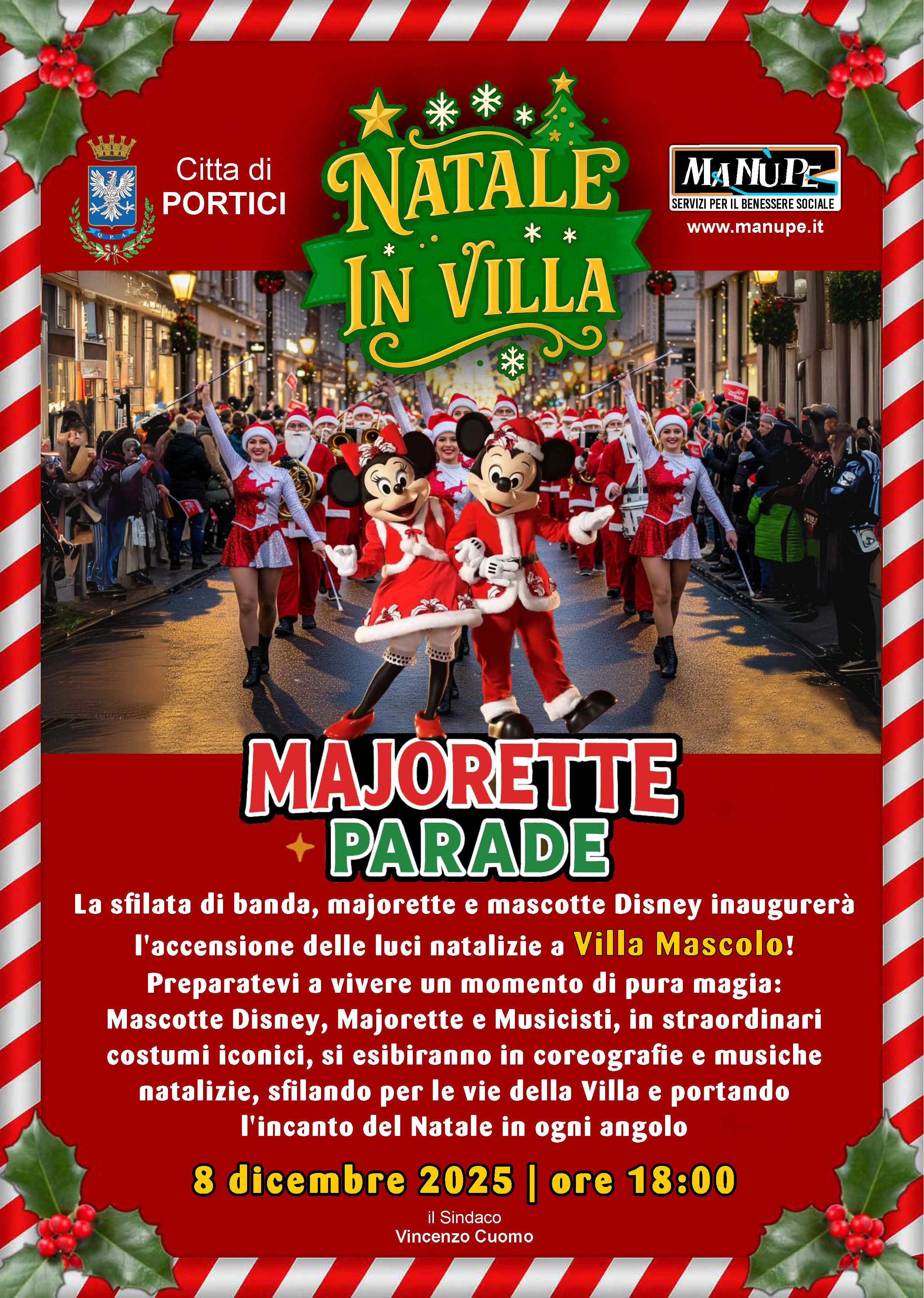 Natale in Villa con Parata delle Majorette Portici