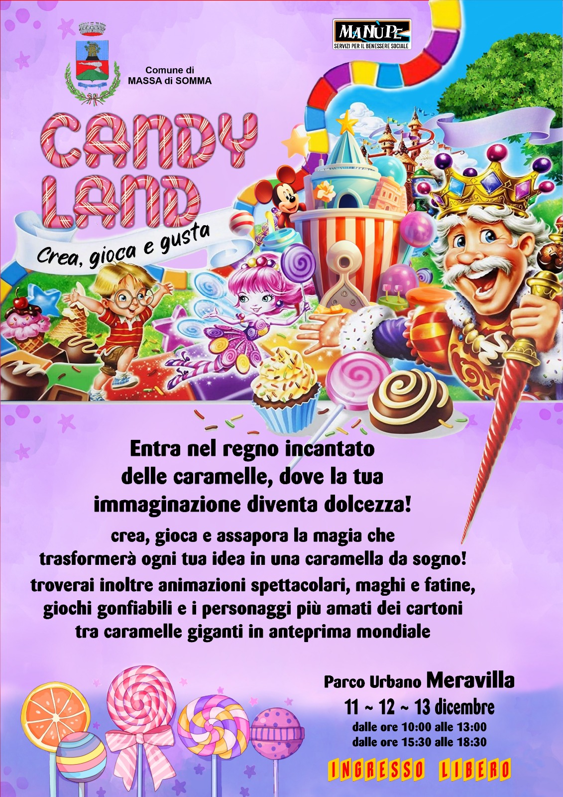 Candyland Laboratori del Regno delle Caramelle Massa di Somma