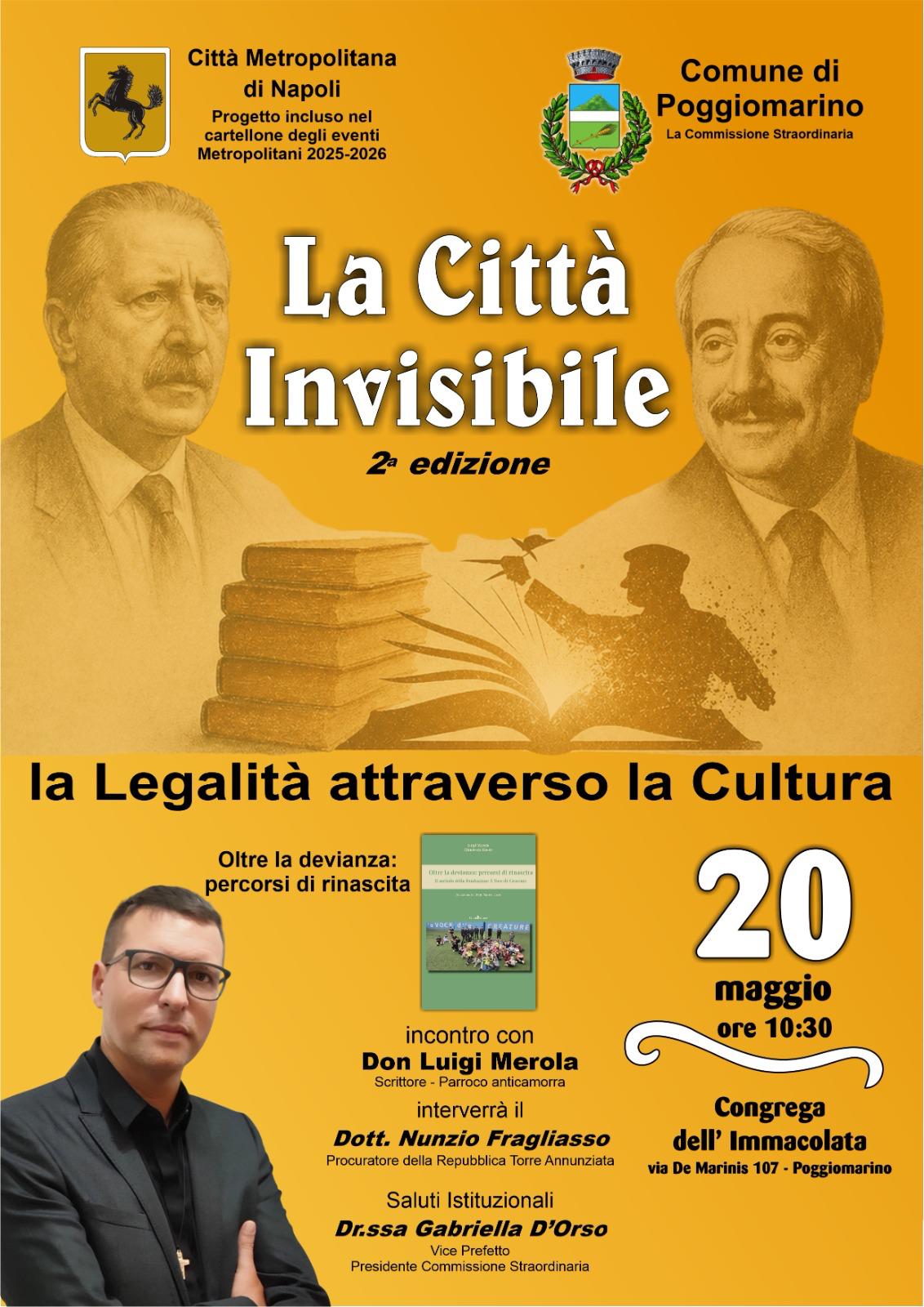 Incontro don Luigi Merola presentazione Oltre la Devianza Poggiomarino