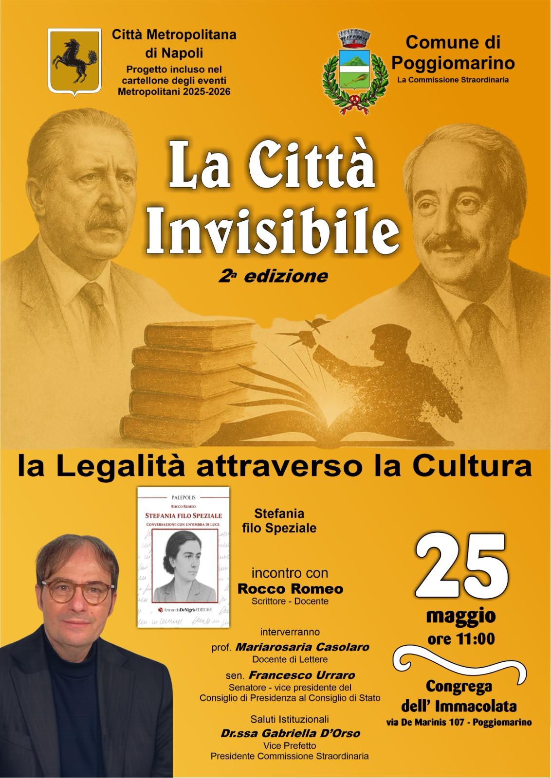 Incontro Rocco Romeo presentazione Stefania Filo Speziale Poggiomarino