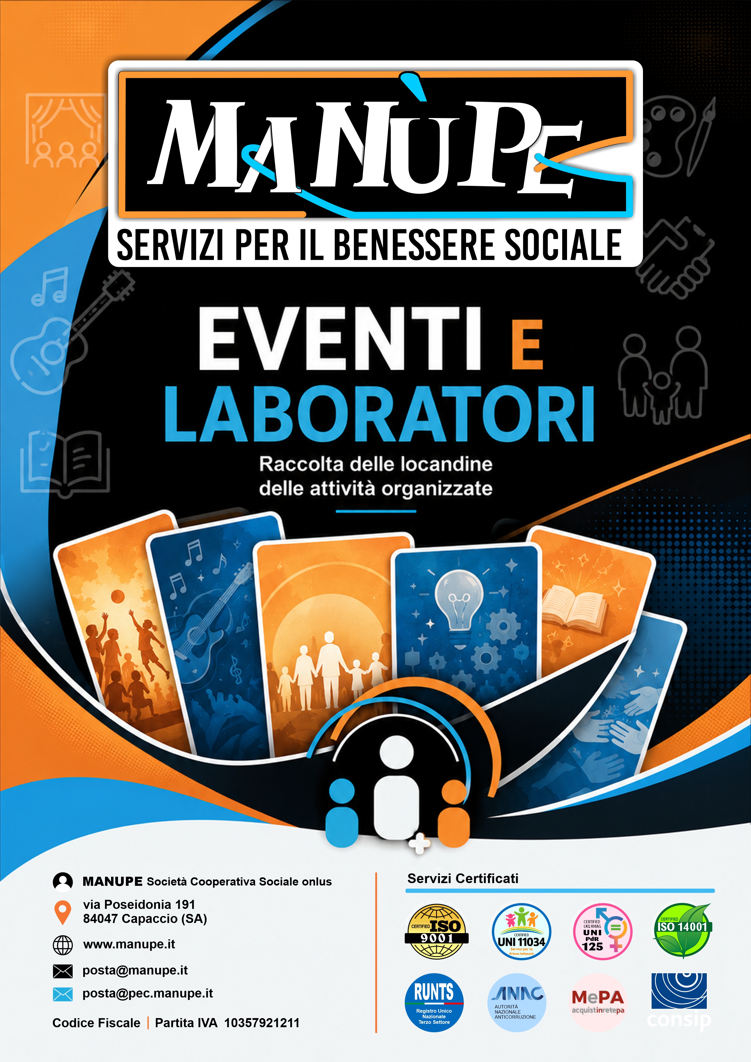 Depliant Eventi & Laboratori realizzati